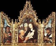 unknow artist Triptych The Adoration of the Magi France oil painting artist